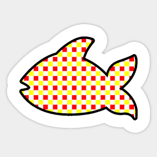 Fish artwork Sticker
